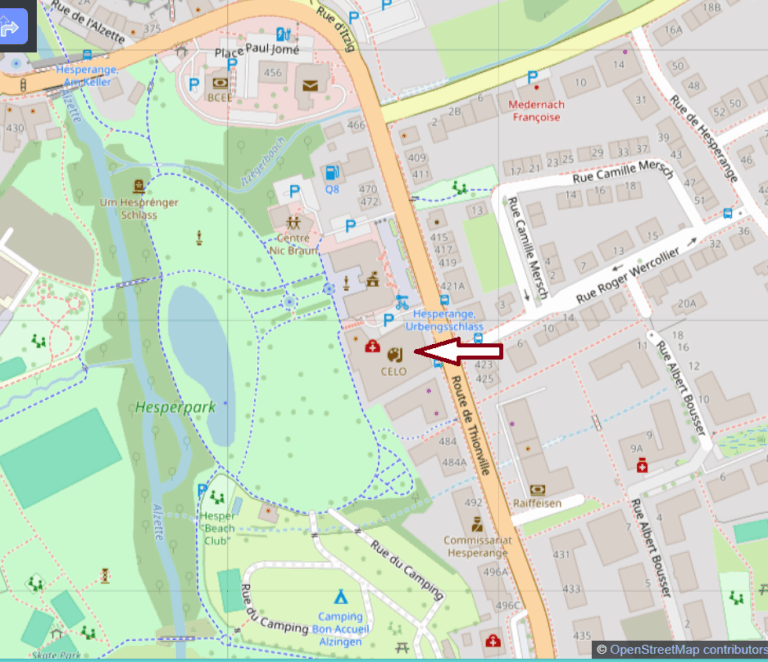Karte des Veranstaltungsortes mit Link zu Openstreetmap